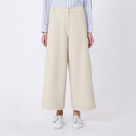 WEEKEND MAX MARA WKDAriete Cotton Drill Trousers in Sand