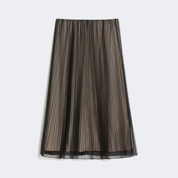 WEEKEND MAX MARA WKDBaby Plisse-Pleated Tulle Skirt in Black