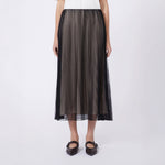 WEEKEND MAX MARA WKDBaby Plisse-Pleated Tulle Skirt in Black