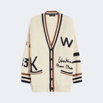 WEEKEND MAX MARA WKDBlasone Oversized Cotton-Blend Cardigan in Black