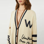 WEEKEND MAX MARA WKDBlasone Oversized Cotton-Blend Cardigan in Black