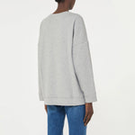 WEEKEND MAX MARA WKDGommoso Cotton Jersey Sweatshirt in Light Grey