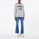 WEEKEND MAX MARA WKDGommoso Cotton Jersey Sweatshirt in Light Grey