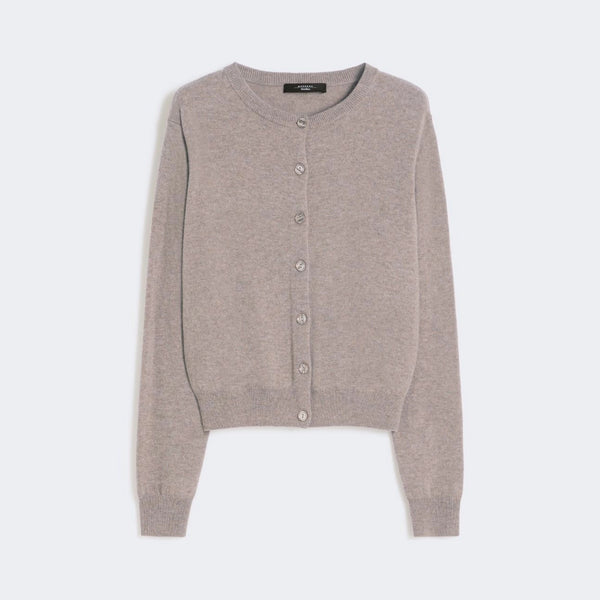 WEEKEND MAX MARA WKDNebbia Wool & Cashmere Cardigan in Turtledove