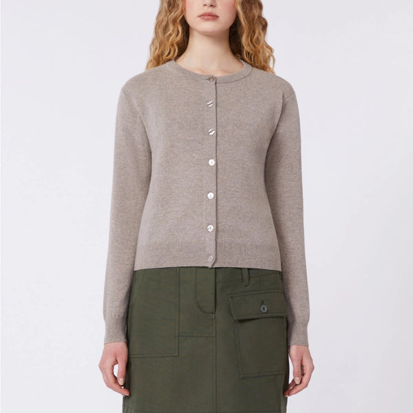 WEEKEND MAX MARA WKDNebbia Wool & Cashmere Cardigan in Turtledove