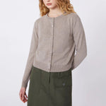 WEEKEND MAX MARA WKDNebbia Wool & Cashmere Cardigan in Turtledove