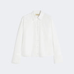 WEEKEND MAX MARA WKDNeutro Cotton Poplin Shirt in Ivory