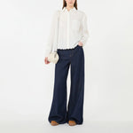 WEEKEND MAX MARA WKDNeutro Cotton Poplin Shirt in Ivory