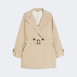 WEEKEND MAX MARA WKDOvatta Short Trench Coat in Beige