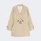 WEEKEND MAX MARA WKDOvatta Short Trench Coat in Beige