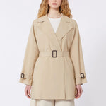 WEEKEND MAX MARA WKDOvatta Short Trench Coat in Beige