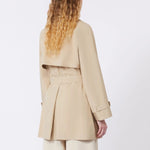 WEEKEND MAX MARA WKDOvatta Short Trench Coat in Beige