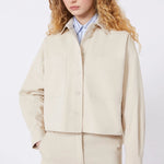 WEEKEND MAX MARA WKDRadente Cotton Drill Shirt in Sand