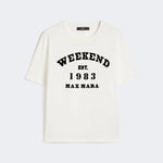 WEEKEND MAX MARA WKDTenue Printed T Shirt in White