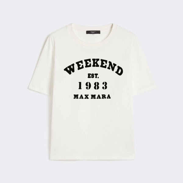 WEEKEND MAX MARA WKDTenue Printed T Shirt in White