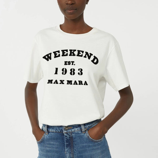 WEEKEND MAX MARA WKDTenue Printed T Shirt in White