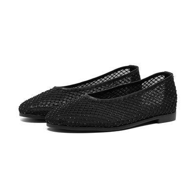 SHOE THE BEAR Adeline Fishnet Pumps in Black
