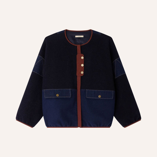 SESSUN Cold Night Jacket in Mood Indigo