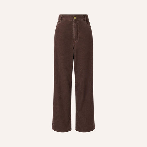 SESSUN Velvet Cruise Trousers in Coffea
