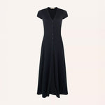 SESSUN Nea Buttoned Midi Dress in Moonless
