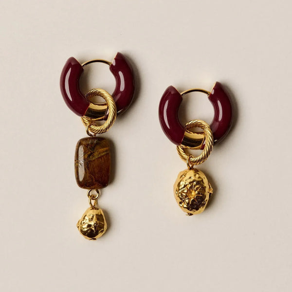 SESSUN Nilla  Earrings in Coffea