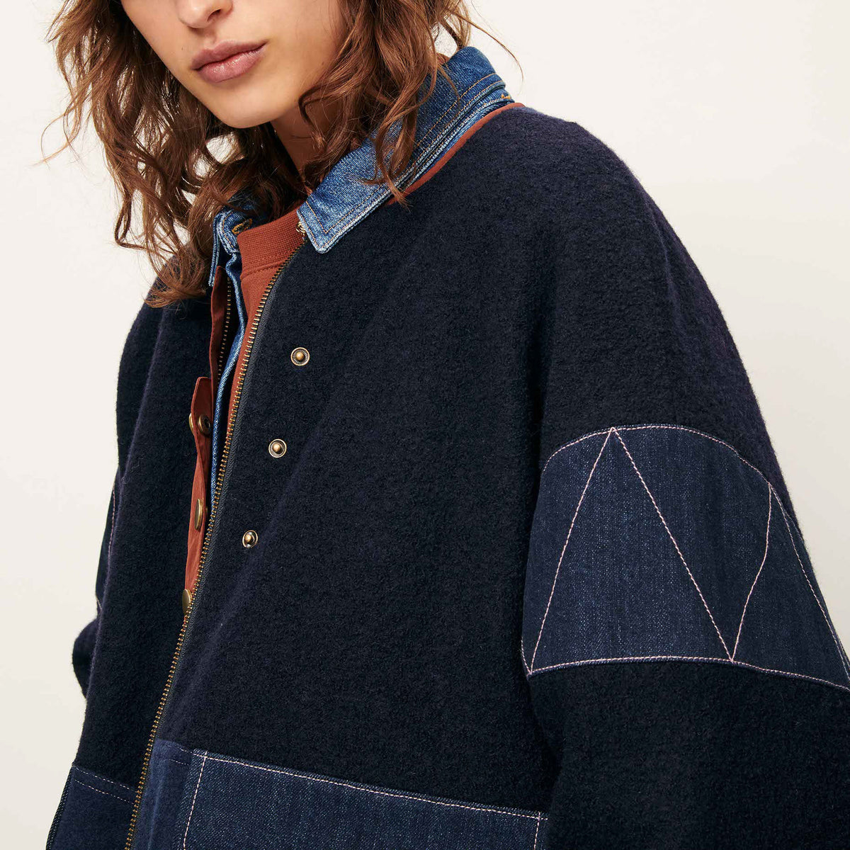 SESSUN Cold Night Jacket in Mood Indigo