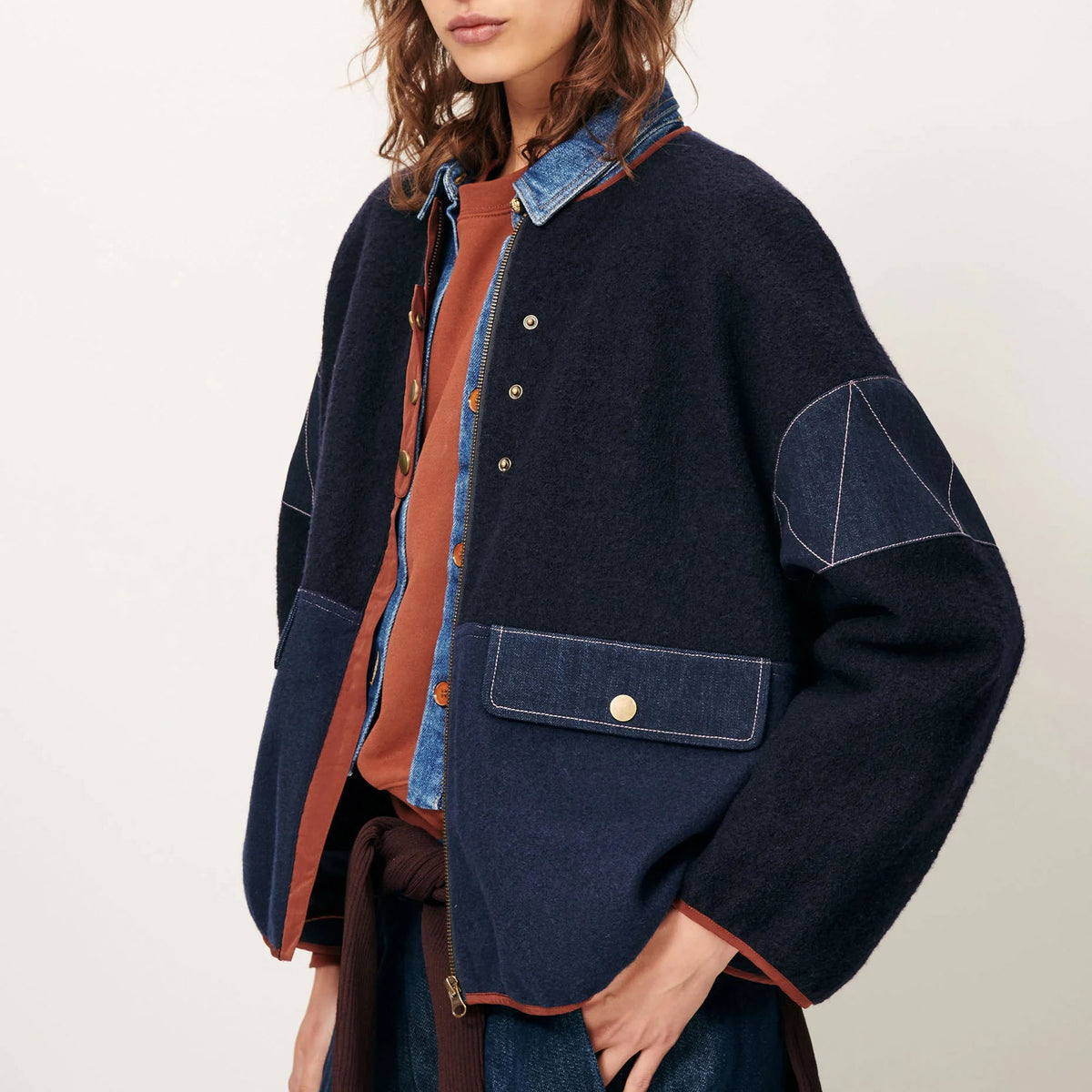 SESSUN Cold Night Jacket in Mood Indigo