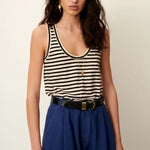 SESSUN Dili Vest Top in Sandblack