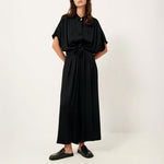 SESSUN Isla Night Wide Leg Elastic Pants in Black