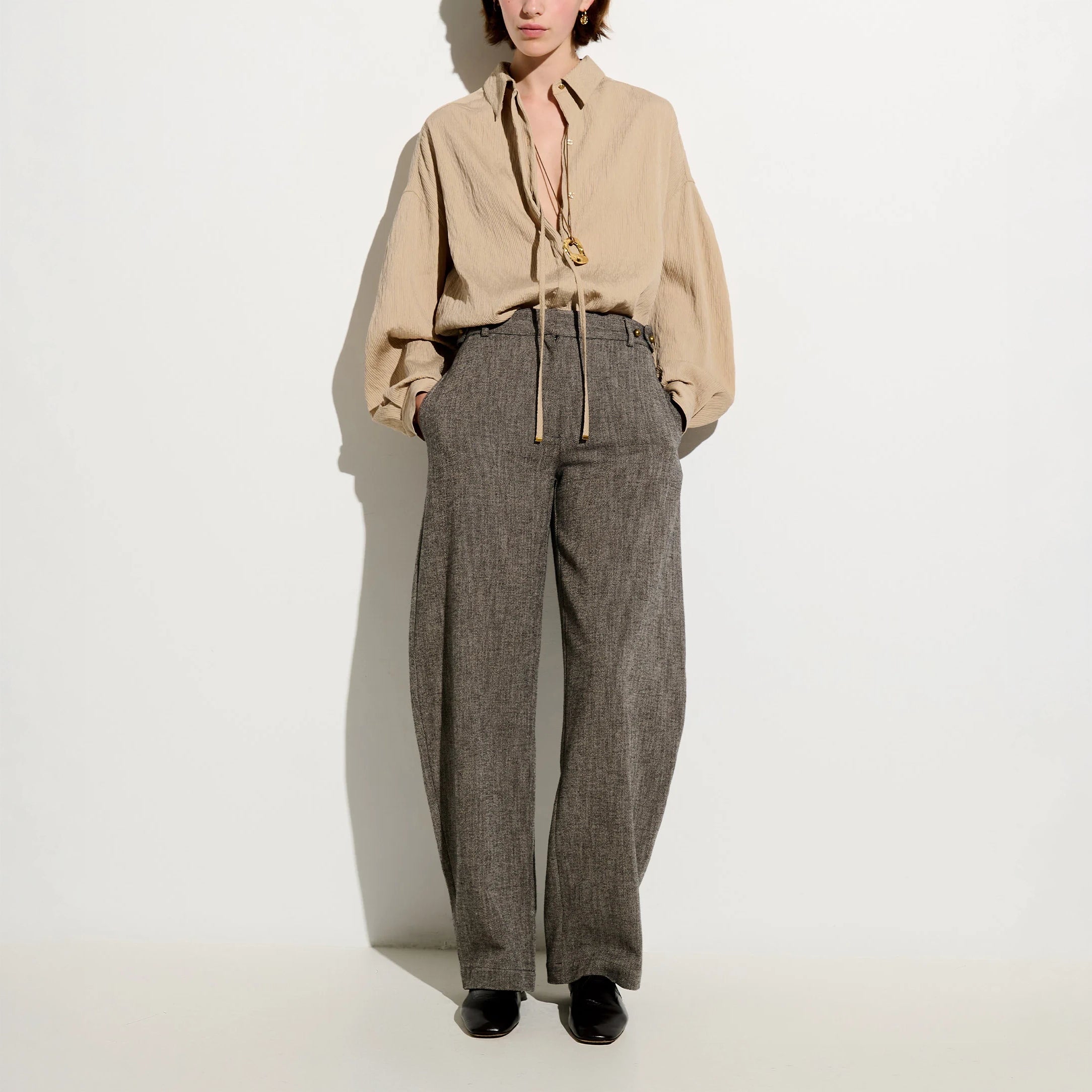 SESSUN Liza Shirt in Dunegres