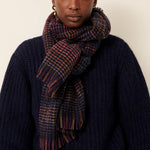 SESSUN Niu Pio Scarf in Ruby Blue