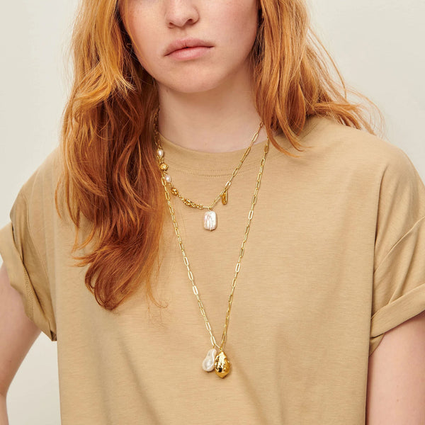SESSUN Choya Necklace in Pearl