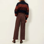 SESSUN Velvet Cruise Trousers in Coffea