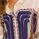 TINSELS Wyoming Palmito Long Sleeve Shirt in Pecan