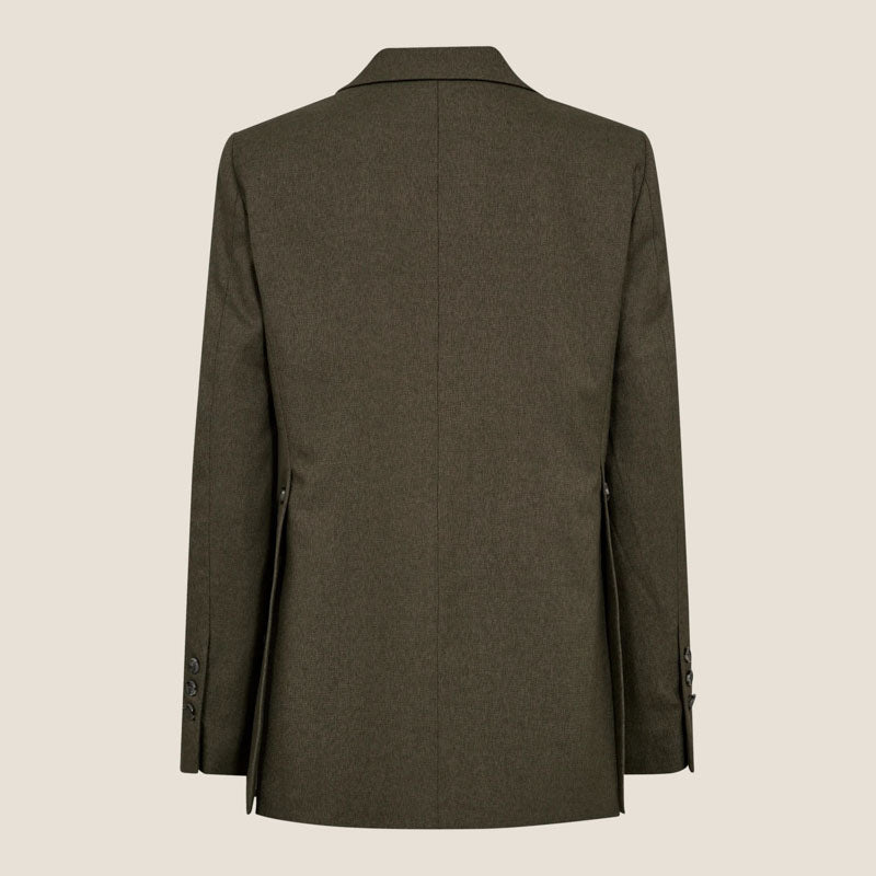 O project BLAZER – Weather Cloth S EVE Structured Oversized Blazer Charcoal – 4TH ARQ