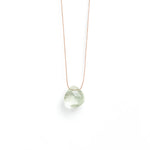 WANDERLUST LIFE Fine Chord Necklace in Mint Green Amethyst