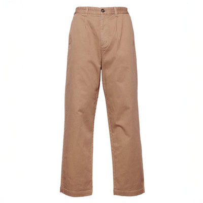 BARBOUR Washed Stretch Twill Relaxed Fit Trousers in Stone