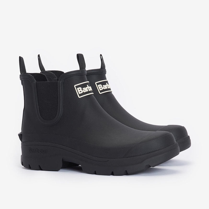 BARBOUR Womens Nimbus Chelsea Welly Boots in Black