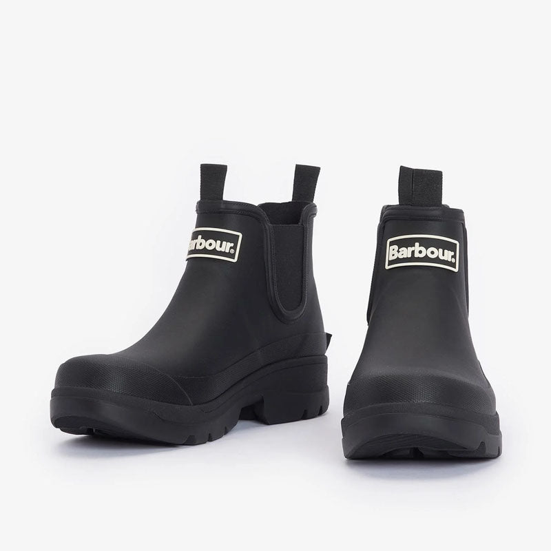 BARBOUR Womens Nimbus Chelsea Welly Boots in Black