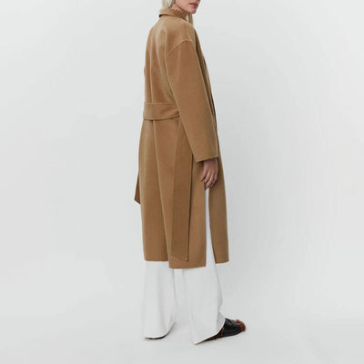 DAY BIRGER ET MIKKELSEN Wright Double Faced Wool Coat in Tree House