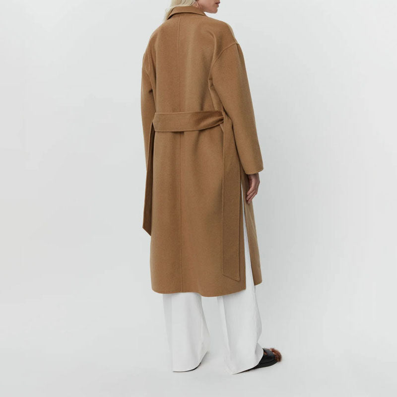 DAY BIRGER ET MIKKELSEN Wright Double Faced Wool Coat in Tree House