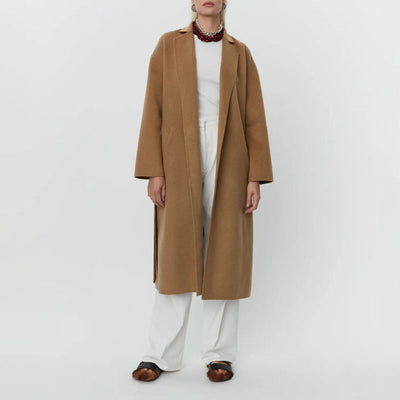 DAY BIRGER ET MIKKELSEN Wright Double Faced Wool Coat in Tree House