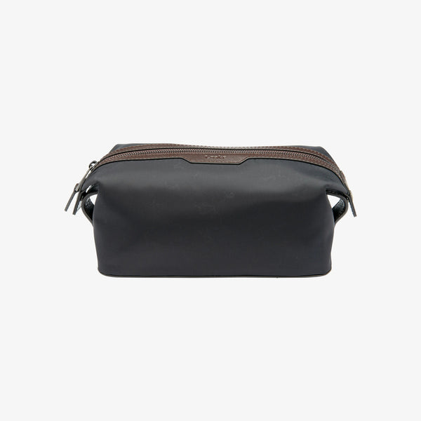 LOAKE Welland Nylon Wash Bag in Black