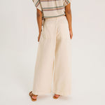 TINSELS Xulu Radio Wide Leg Trousers in Meringue