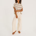 TINSELS Xulu Radio Wide Leg Trousers in Meringue