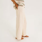 TINSELS Xulu Radio Wide Leg Trousers in Meringue