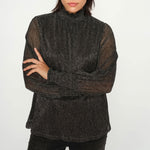 MOS MOSH MMXimena Glam LS Blouse in Phantom