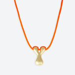 LA MOME BIJOU Y Initial Joy Letter Necklace in Gold