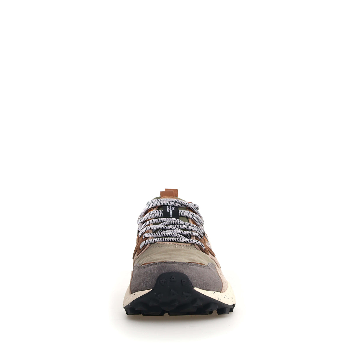 FLOWER MOUNTAIN Yamano 3 Mens Suede/Nylon Trainers in Grey/Onion