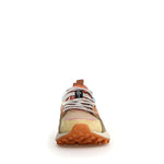 FLOWER MOUNTAIN Yamano 3 Womens Suede/Nylon Trainers in Cream/Taupe/Military